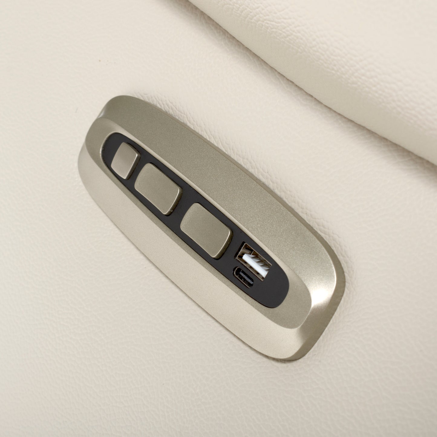 Apollo reclining Armchair- Luxury Electric/Power White Leather Swivel Recliner