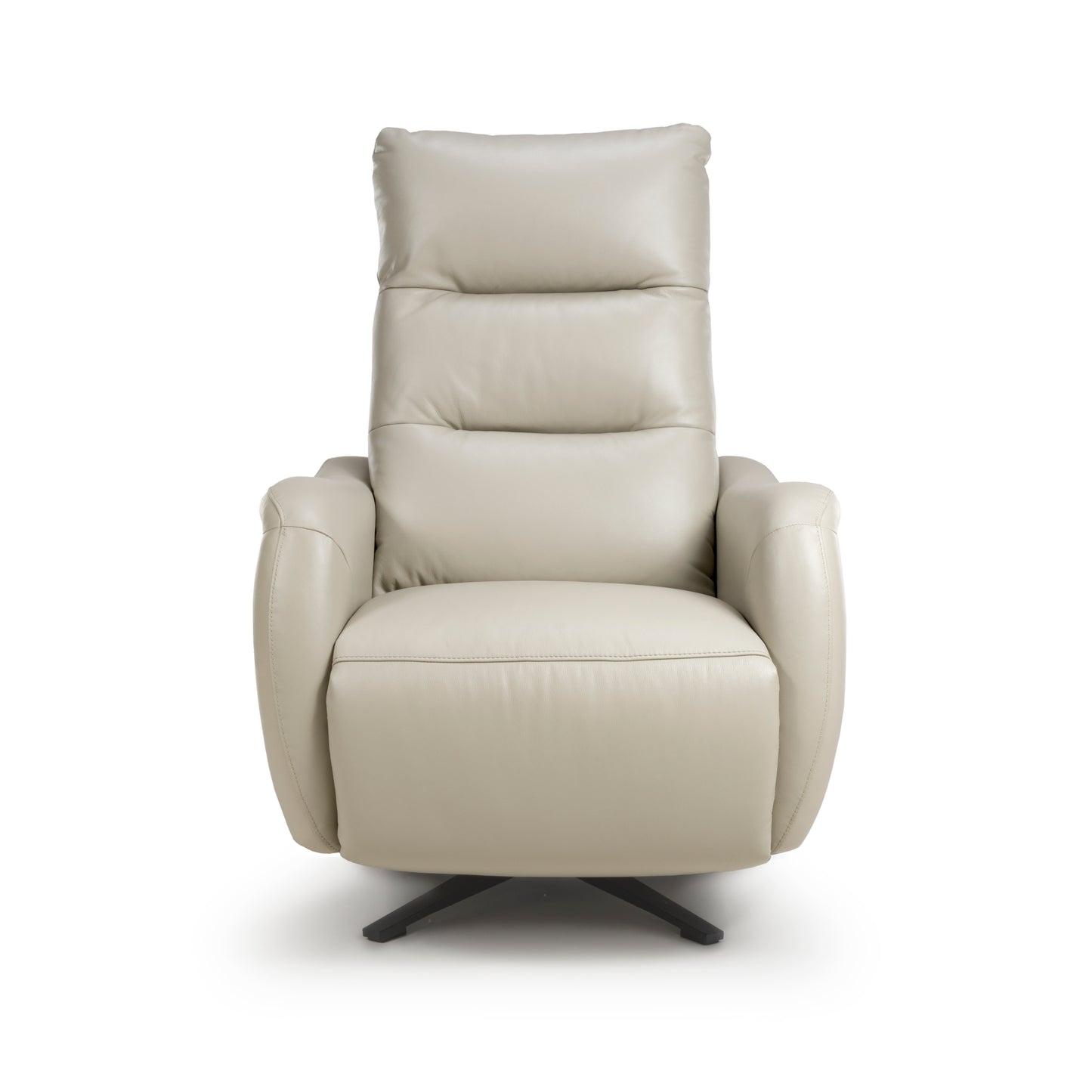 Apollo reclining Armchair- Luxury Electric/Power White Leather Swivel Recliner