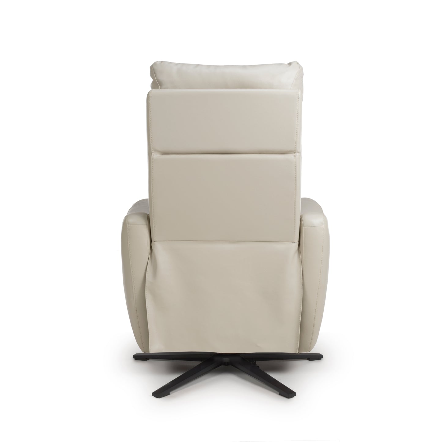 Apollo reclining Armchair- Luxury Electric/Power White Leather Swivel Recliner