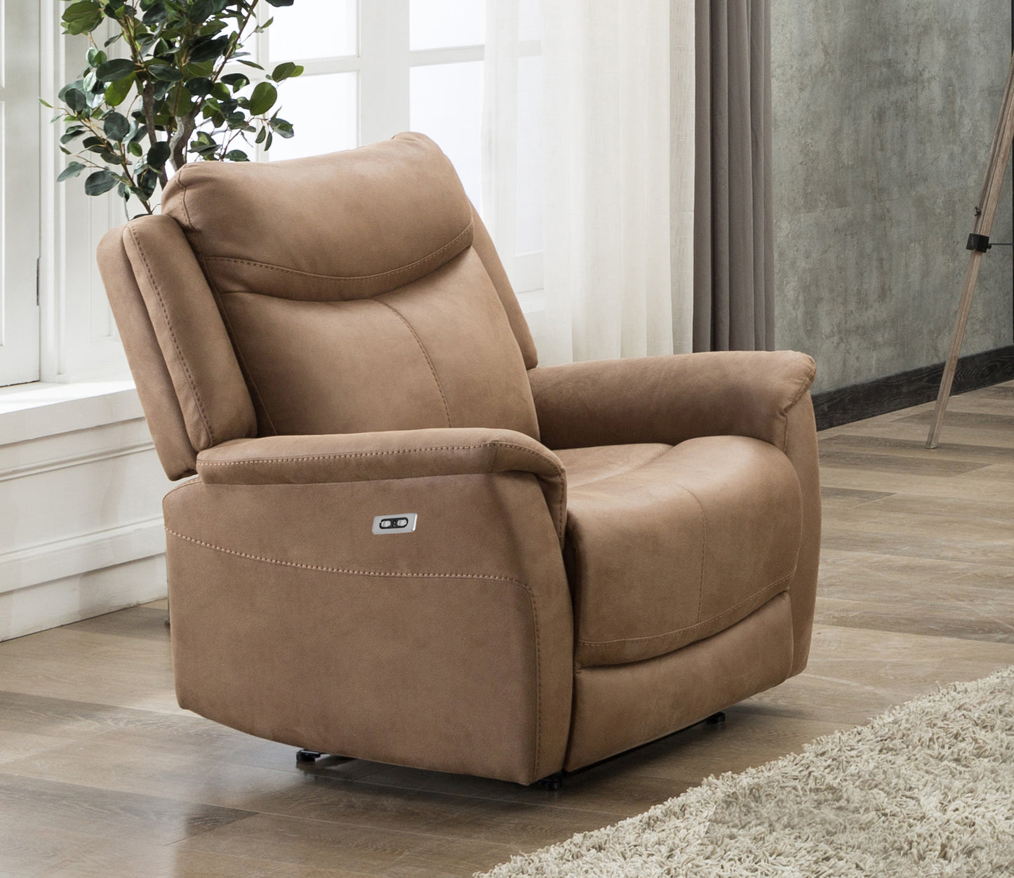 Arizona reclining Armchair- Luxury Electric/Power Brown Recliner