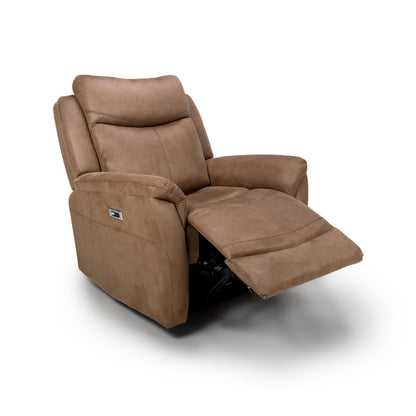 Arizona reclining Armchair- Luxury Electric/Power Brown Recliner